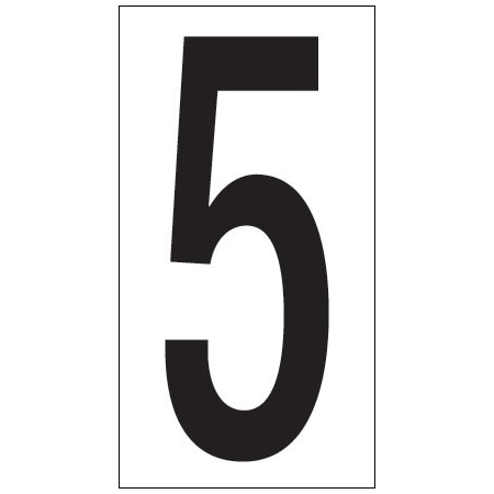 Bsc Preferred 3-1/2'' ''5'' Vinyl Warehouse Number Labels, 50PK BUY00021756